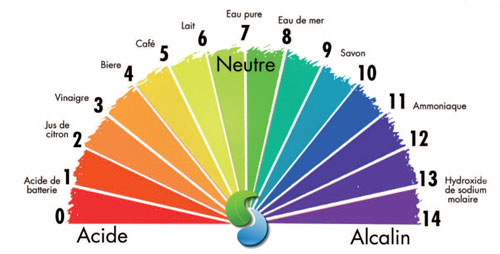 test analyse de PH avec bandelette de couleur , lecture très facile et  accessible à tous , mesure de pH basique ou acide